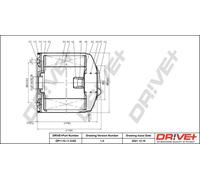 Drve+ DP1110.11.0162 Filtro olio per ARO,AUDI,MULTICAR,ROVER,SEAT,VOLVO,VW
