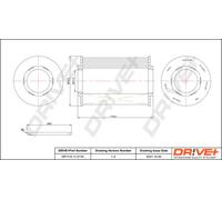 Drve+ DP1110.11.0176 Filtro olio per HYUNDAI,KIA