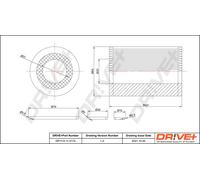 Drve+ DP1110.11.0179 Filtro olio per HONDA