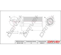 Drve+ DP1110.11.0195 Filtro olio per AUDI,VW