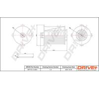 Drve+ DP1110.11.0201 Filtro olio per VOLVO