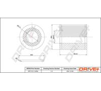 Drve+ DP1110.11.0204 Filtro olio per FORD,FORD USA,VW
