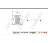 Drve+ DP1110.11.0210 Filtro olio per NISSAN