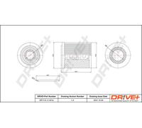 Drve+ DP1110.11.0214 Filtro olio per FIAT,JEEP,MINI