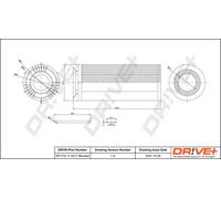 Drve+ DP1110.11.0217 Filtro olio per BMW