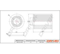 Drve+ DP1110.11.0219 Filtro olio per BMW