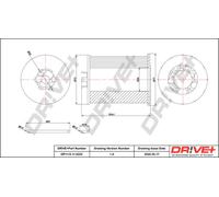 Drve+ DP1110.11.0222 Filtro olio per BMW,MORGAN,ROLLS-ROYCE