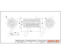 Drve+ DP1110.11.0229 Filtro olio per OPEL,VAUXHALL