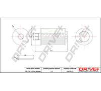 Drve+ DP1110.11.0240 Filtro olio per JEEP,LANCIA,MASERATI