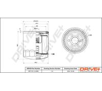 Drve+ DP1110.11.0259 Filtro olio per VW