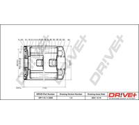 Drve+ DP1110.11.0283 Filtro olio per MERCEDES-BENZ