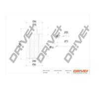 Drve+ DP1110.11.0333 Filtro olio per CHEVROLET,OPEL,VAUXHALL