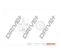 Drve+ DP1110.11.0334 Filtro olio per HONDA,SSANGYONG