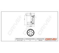 Drve+ DP1110.11.0339 Filtro olio per MITSUBISHI,SMART