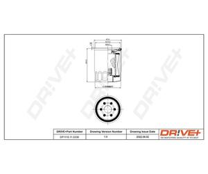 Drve+ DP1110.11.0339 Filtro olio per MITSUBISHI,SMART