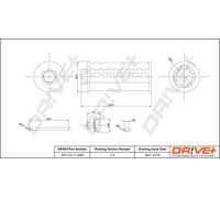 Drve+ DP1110.11.0340 Filtro olio per BMW,MINI