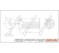 Drve+ DP1110.11.0343 Filtro olio per MERCEDES-BENZ