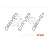 Drve+ DP1110.11.0345 Filtro olio per SAAB