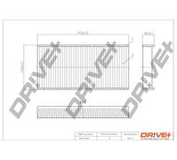 Drve+ DP1110.12.0001 Filtro, Aria abitacolo per CITROËN,PEUGEOT