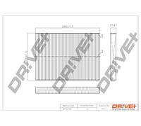 Drve+ DP1110.12.0002 Filtro, Aria abitacolo per AUDI,SEAT,SKODA,VW