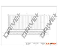 Drve+ DP1110.12.0003 Filtro, Aria Interna Per AUDI, VW