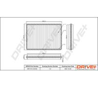 Drve+ DP1110.12.0016 Filtro, Aria abitacolo per MERCEDES-BENZ