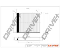 Drve+ DP1110.12.0024 Filtro, Aria abitacolo per RENAULT