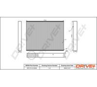Drve+ DP1110.12.0039 Filtro, Aria abitacolo per AUDI,VW