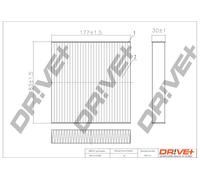 Drve+ DP1110.12.0046 Filtro, Aria abitacolo per HONDA
