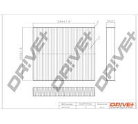 Drve+ DP1110.12.0047 Filtro, Aria Interna Per FORD