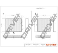 Drve+ DP1110.12.0069 Filtro, Aria abitacolo per CITROËN,DS,PEUGEOT