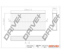 Drve+ DP1110.12.0090 Filtro, Aria abitacolo per HONDA