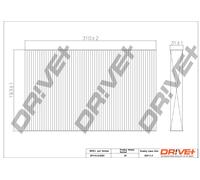 Drve+ DP1110.12.0093 Filtro, Aria abitacolo per AUDI