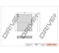 Drve+ DP1110.12.0110 Filtro, Aria abitacolo per SUZUKI