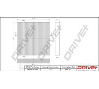 Drve+ DP1110.12.0124 Filtro, Aria abitacolo per HONDA