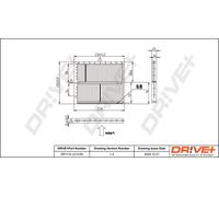 Drve+ DP1110.12.0129 Filtro, Aria abitacolo per MAZDA