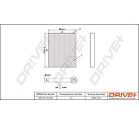 Drve+ DP1110.12.0134 Filtro, Aria abitacolo per SUZUKI