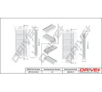 Drve+ DP1110.12.0141 Filtro, Aria abitacolo per MITSUBISHI