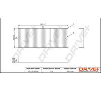 Drve+ DP1110.12.0150 Filtro, Aria abitacolo per NISSAN
