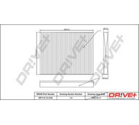 Drve+ DP1110.12.0155 Filtro, Aria abitacolo per ALFA ROMEO