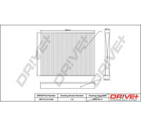 Drve+ DP1110.12.0155 Filtro, Aria Interna Per ALFA ROMEO