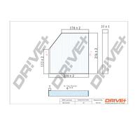 Drve+ DP1110.12.0169 Filtro, Aria abitacolo per AUDI,BENTLEY
