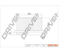 Drve+ DP1110.12.0172 Filtro, Aria abitacolo per RENAULT