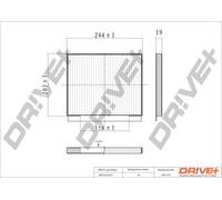 Drve+ DP1110.12.0179 Filtro, Aria abitacolo per HYUNDAI,KIA
