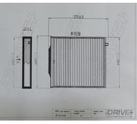Drve+ DP1110.12.0180 Filtro, Aria abitacolo per RENAULT