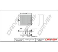 Drve+ DP1110.12.0184 Filtro, Aria abitacolo per ALPINA,BMW