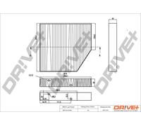 Drve+ DP1110.12.0188 Filtro, Aria abitacolo per MERCEDES-BENZ