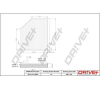 Drve+ DP1110.12.0220 Filtro, Aria abitacolo per AUDI,PORSCHE