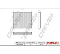 Drve+ DP1110.12.0222 Filtro, Aria abitacolo per AUDI,SEAT,SKODA,VW
