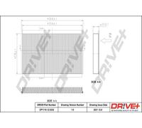 Drve+ DP1110.12.0232 Filtro, Aria abitacolo per MERCEDES-BENZ,VW